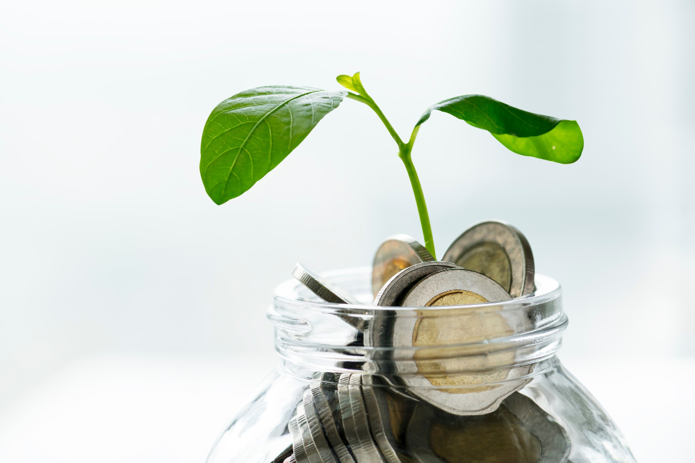 green-economy-jar-with-money-growing-plant